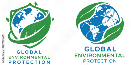 Earth with growing plants eco sustainability vector illustration flat design eps 10