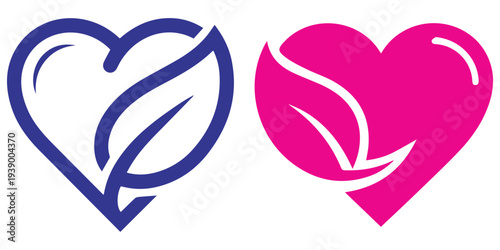 Broken heart love symbol split vector illustration flat design eps 10