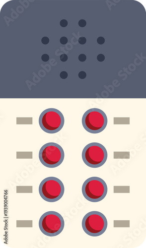 Apartment intercom system with doorbells for visitor entry communication