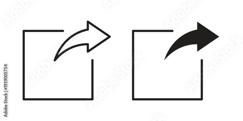 Share icon - editable stroke vector illustration eps10.