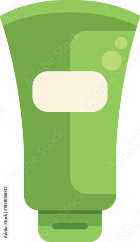 Green tube packaging personal care cosmetic cream or gel