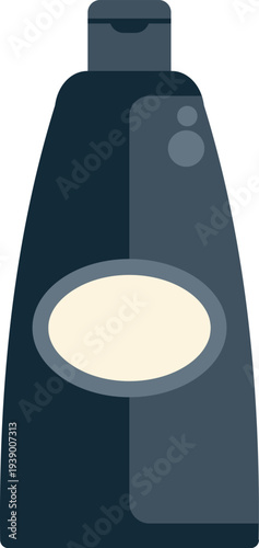 Plastic bottle containing shampoo or conditioner for hair care