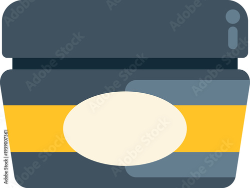 Cosmetic cream jar packaging for beauty and skin care products