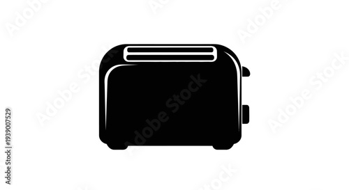 Black Toaster Kitchen Appliance.