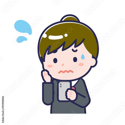 スマートフォンを使う「学生」の女性