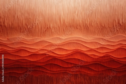 Wallpaper Mural Abstract Undulating Terrain in Warm Hues A Textured Landscape of Crimson and Auburn Tones Torontodigital.ca