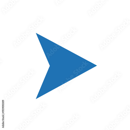 Free Download Blue Arrow Shape Pointing Right Direction. - GFXLoad