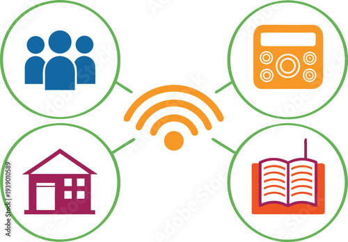 World Radio Day Broadcasting Awareness. Global Radio Communication Awareness Day. International Radio Broadcasting Awareness. World Radio Media Awareness Concept. Radio Communication Awareness Support