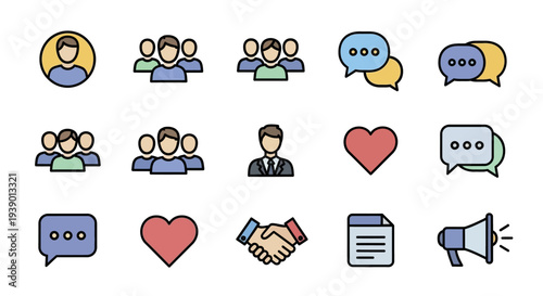 Large Mixed Communication Graphics With Groups Messages Handshake And Announcement