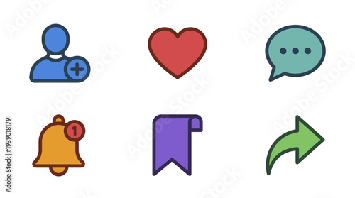 Messaging Alerts And Community Notification Interface Symbols