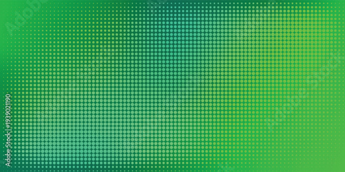 Green Halftone Dot Background With Gradient Abstract Pattern for Modern Design and Tech Projects eps10