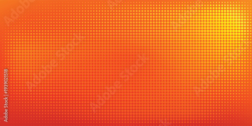 Orange Halftone Dotted Gradient Background Texture Abstract Retro Pop Art Pattern Design Backdrop eps10