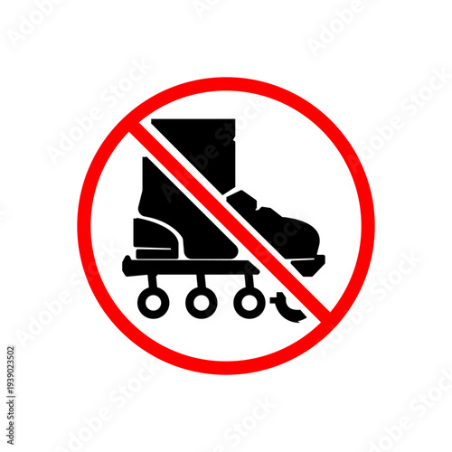 Do Not Cross silhouette icon design template
