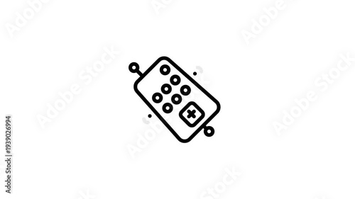 icon motion graphic smart remote
