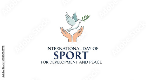 Dove with Olive Branch in Hands.