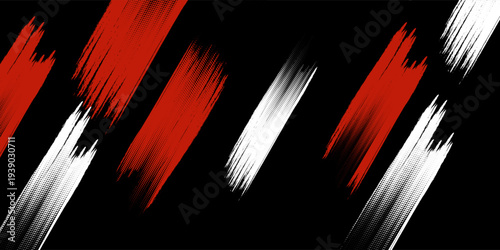black white and red grunge texture background. eps 10
