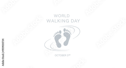 Footprints Illustration for World Walking Day.