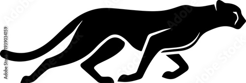 white and black art of cheeta