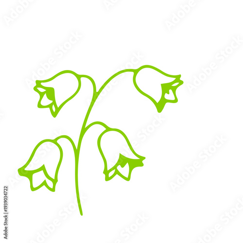 Lily of the Valley Outline Icon