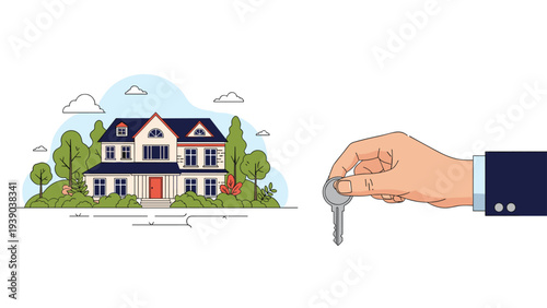 Red and blue school backpack with various stationary, books, music notes, and science icons popping out for back to school education concept.