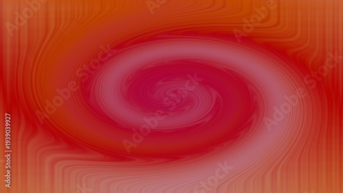 Abstract warm swirl gradient pattern with red pink orange hues spiraling outward dynamic motion depth textured digital artwork design