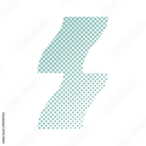 Halftone Dot Pattern Abstract Pop Art Shape Illustration