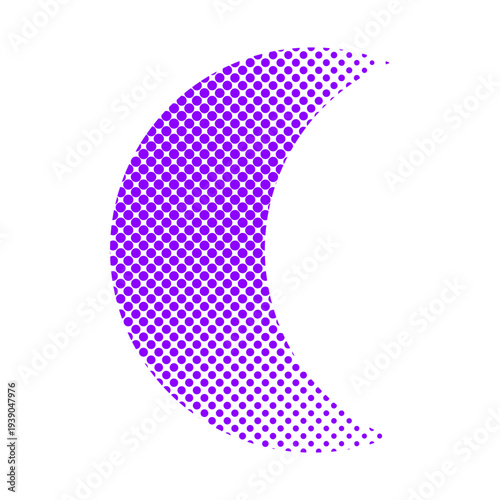Halftone Dot Pattern Abstract Pop Art Shape Illustration