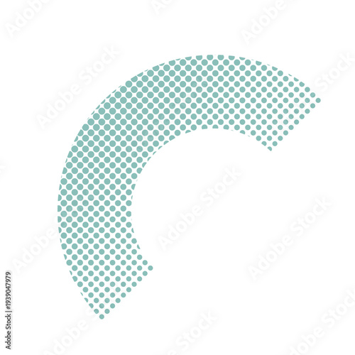 Halftone Dot Pattern Abstract Pop Art Shape Illustration