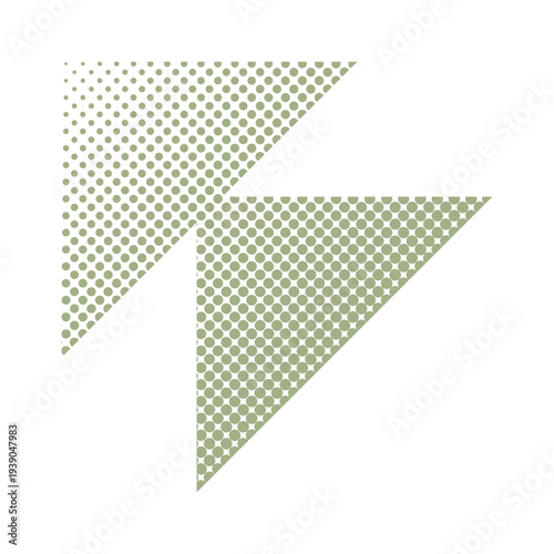 Halftone Dot Pattern Abstract Pop Art Shape Illustration