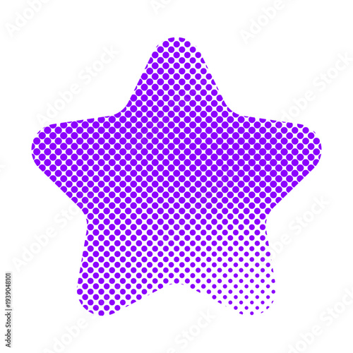 Halftone Dot Pattern Abstract Pop Art Shape Illustration