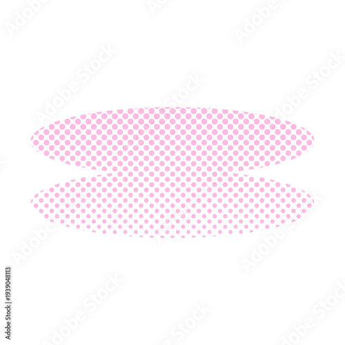 Halftone Dot Pattern Abstract Pop Art Shape Illustration