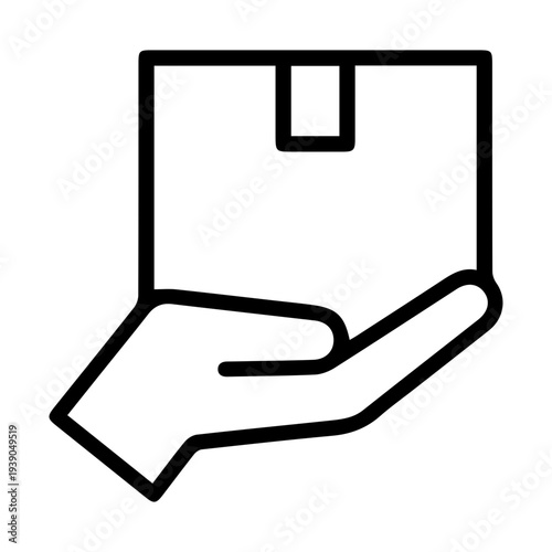 Delivery service hand icon