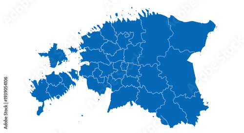 Map of spain with regional boundaries and geographic details
