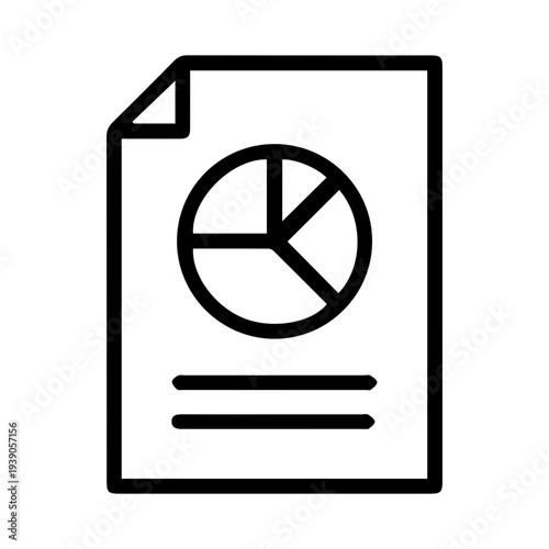 Statistical Report Chart Icon
