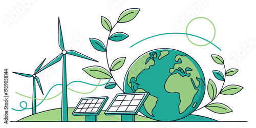 Renewable energy sources powering a sustainable global future