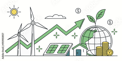 Sustainable energy sources driving global growth and environmental progress