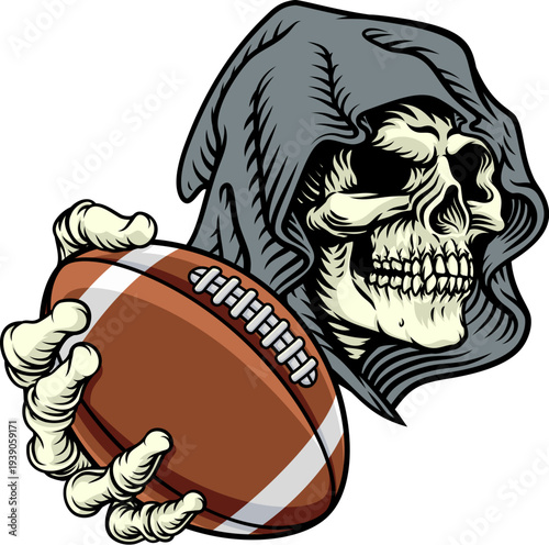 A grim reaper or death skel...