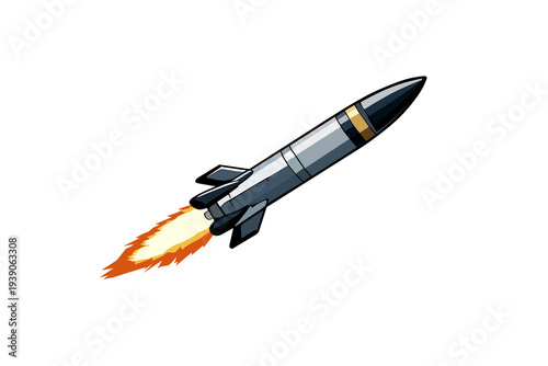 3D vector ballistic missile