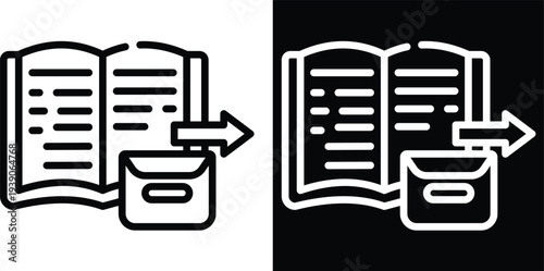 posting Two-tone version in black and white background