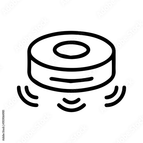 Robotic vacuum cleaner icon