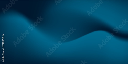 Abstract modern background with layered flowing waves, dark blue and teal gradient palette, soft blur transitions, smooth curved shapes like liquid or dunes