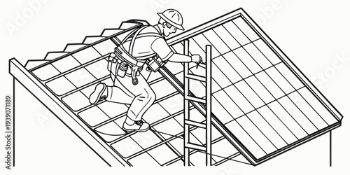 A whimsical illustration of a cat lounging on a grid-patterned surface with a small structure.