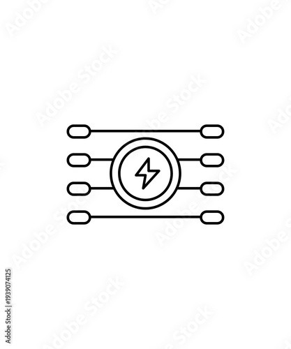 High voltage current icon