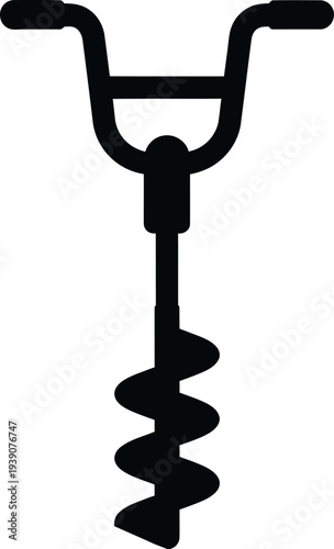 Illustration of Wine Bottle Opener Corkscrew Isolated on White Background