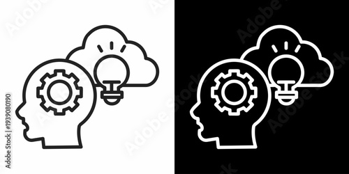 Inspiration White Icon Set Design