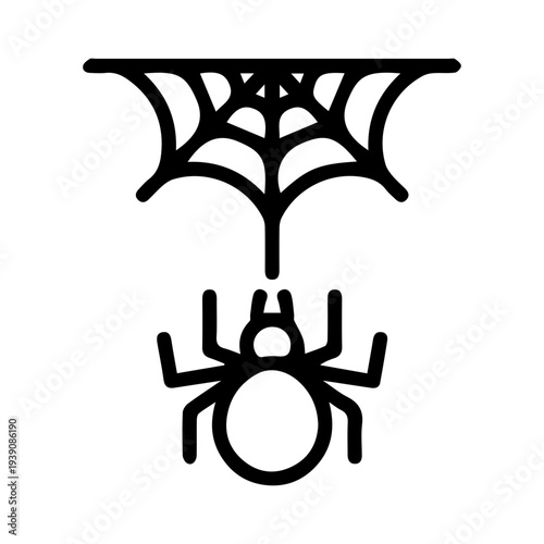 Spider and Web Icon