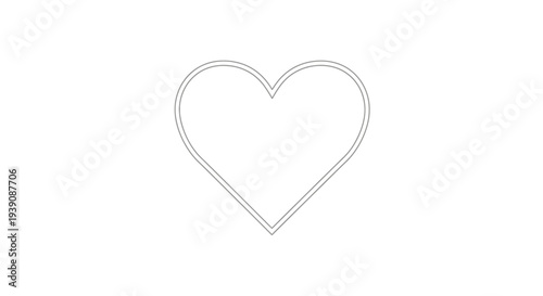 Silver Heart Shaped Pendant or Necklace.