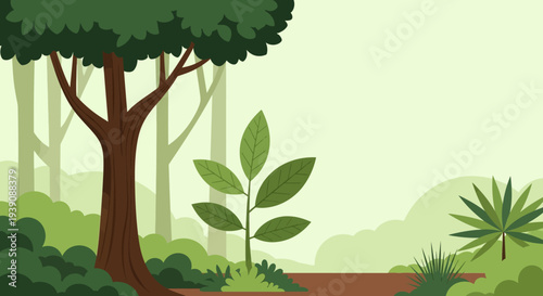 Tree with lush green leaves and foliage.
