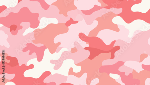 Military camouflage seamless pattern viewed from above in a digital environment