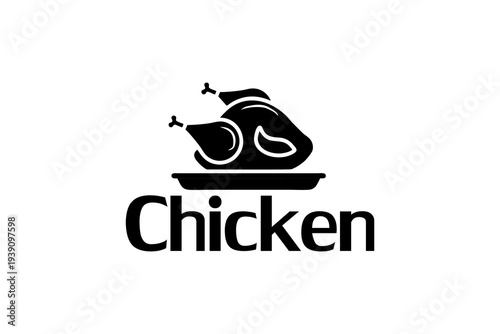 Chicken logotype vector image is suitable for use in food company logo designs, restaurants, eateries, packaging, outlets, food stands, icons, bags, wallpaper